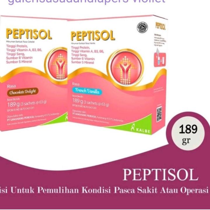 

⇦ Peptisol Coklat/Vanila 189gr カ