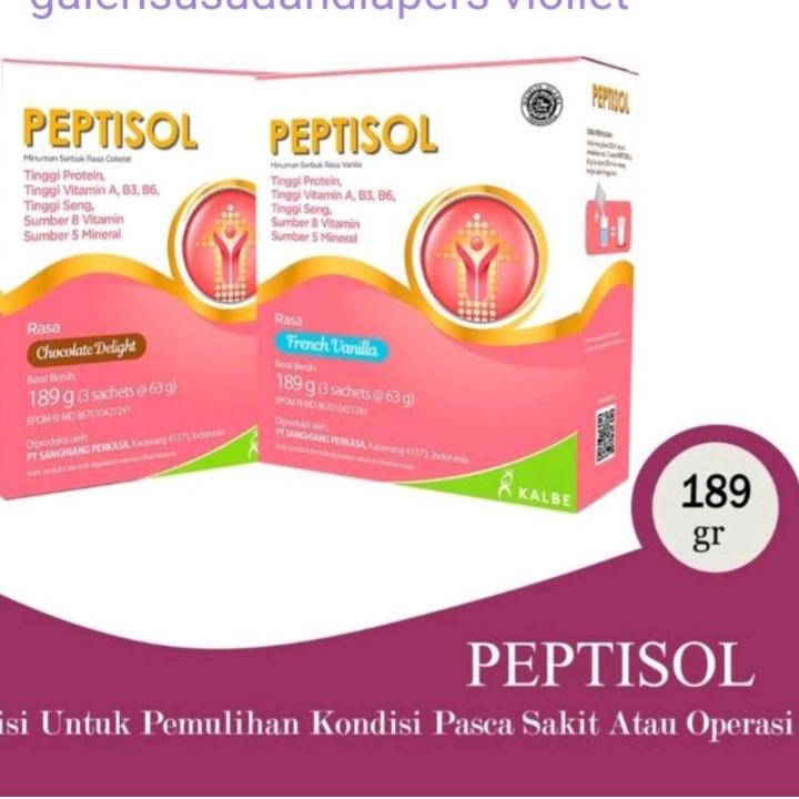 

⇦ Peptisol Coklat/Vanila 189gr カ