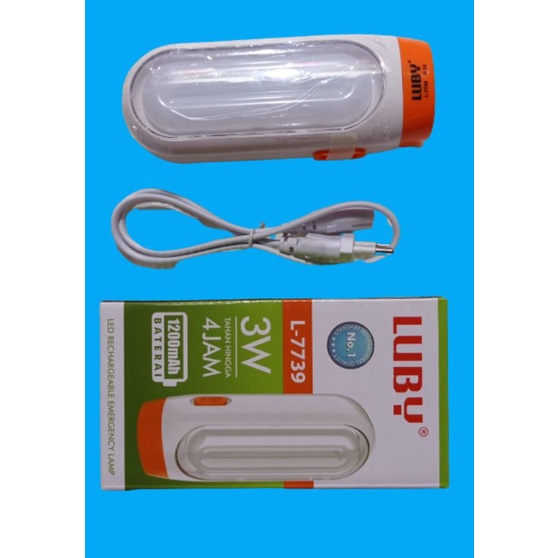 Senter baterai lampu emergency charge 2in1 peralatan elektronik listrik murah lampu LED