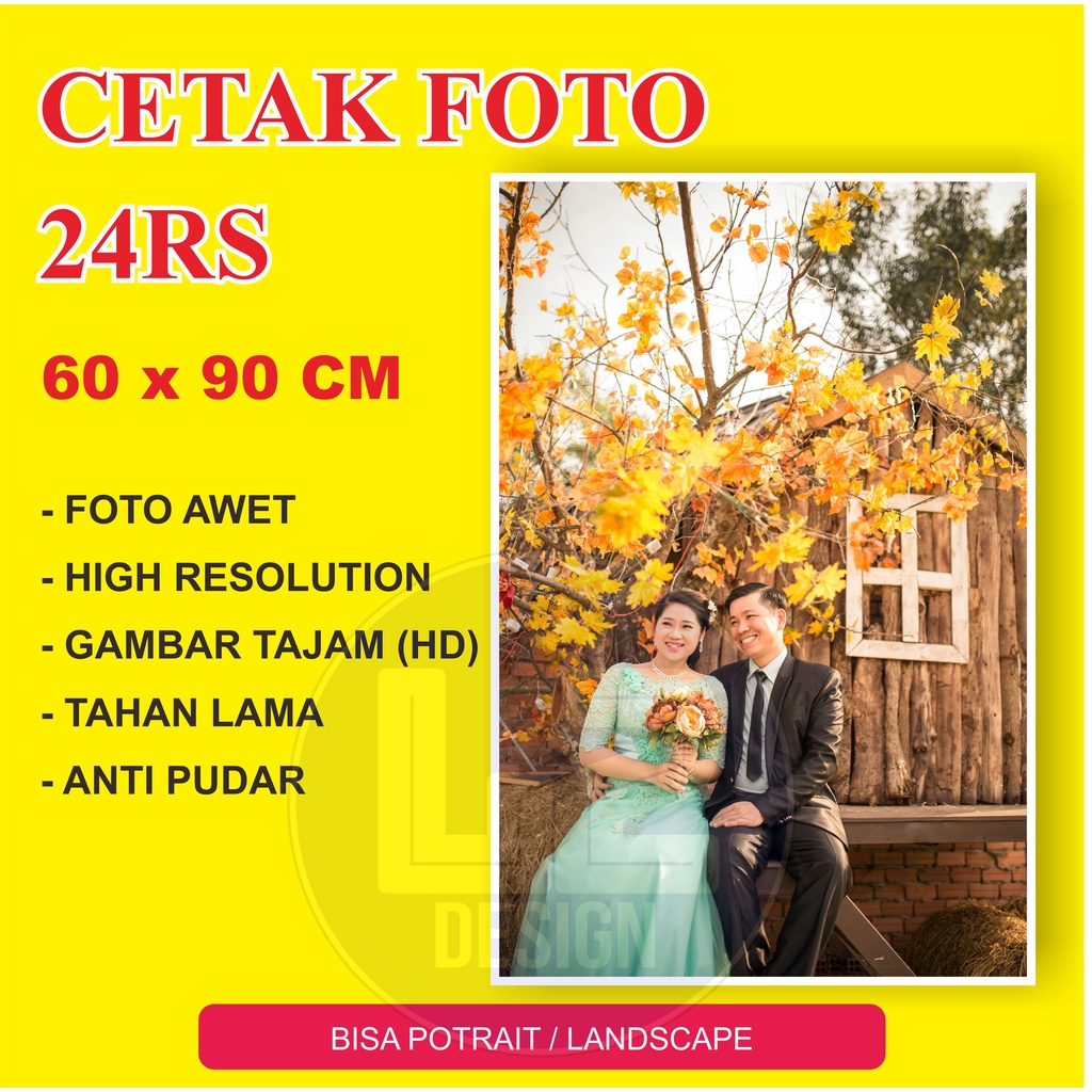CETAK FOTO 24RS 60X90CM NON BINGKAI