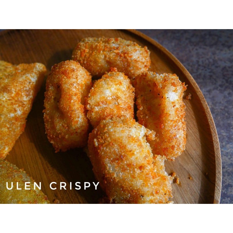 Ulen Ketan Goreng Crispy Lembut isi Ayam Suwir Pedas/Original/Oncom/Keju/Cokelat 10pcs
