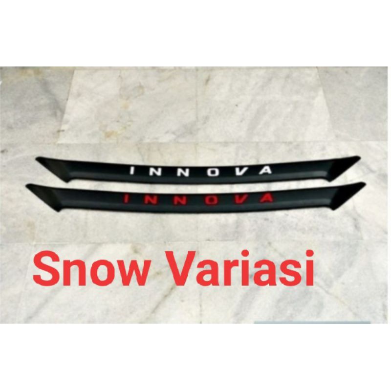 Hood molding Lis kap mesin All New Innova 2016 2022 hitam dop EMBOSS