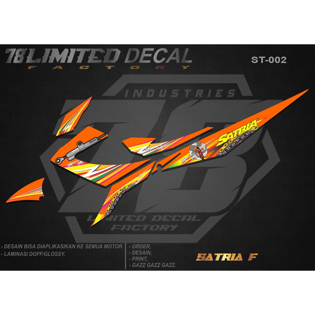 Decal Satria Fu Facelift 2014 Full Body Stiker Satria Fu Facelift 2014 Full Body