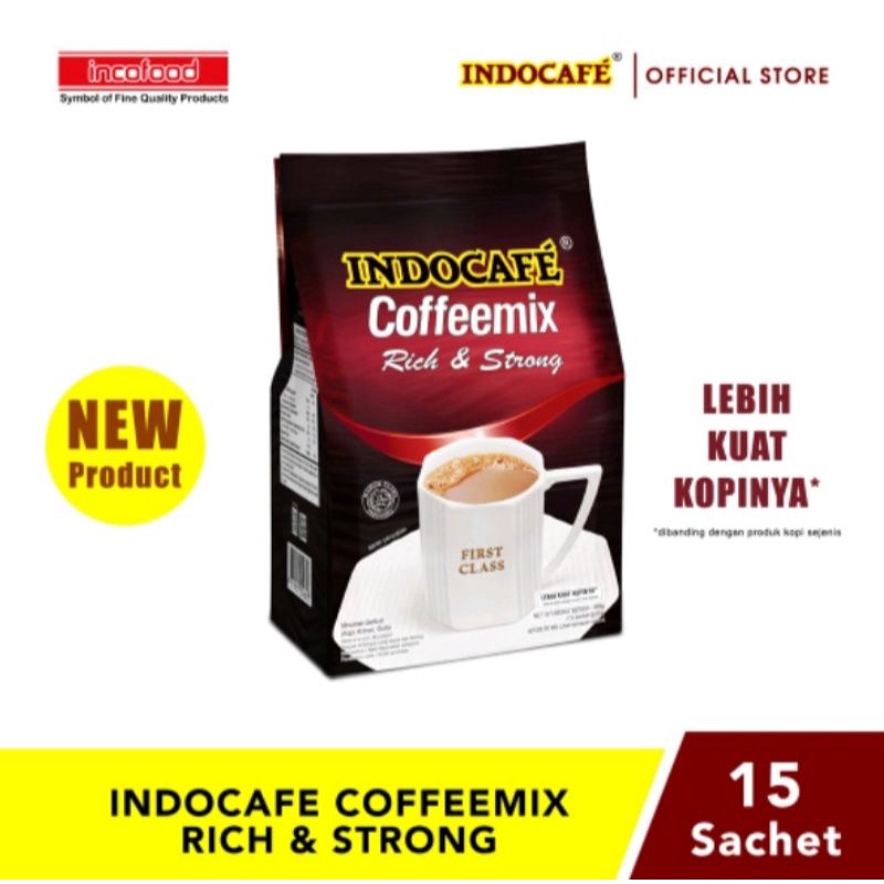 

Indocafe coffeemix Rich &Strong (15 saset)