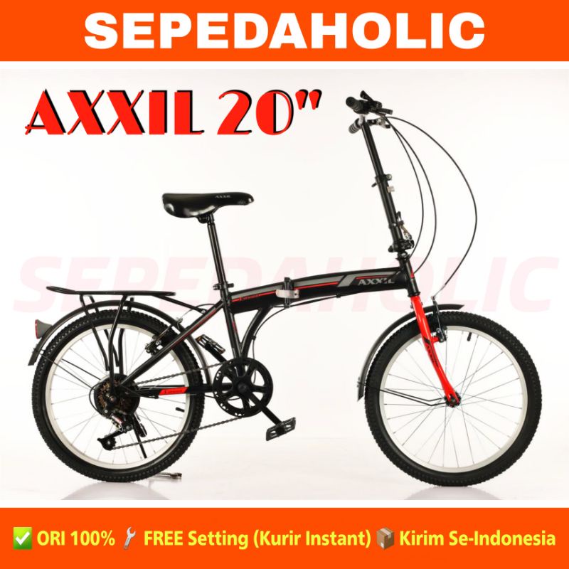 Sepeda Lipat AXXIL 20 Inch Boncengan 7 Speed Murah
