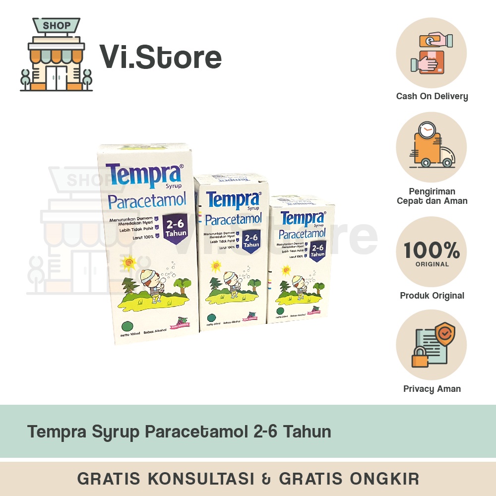 Tempra Sirup Paracetamol 2 - 6 Tahun