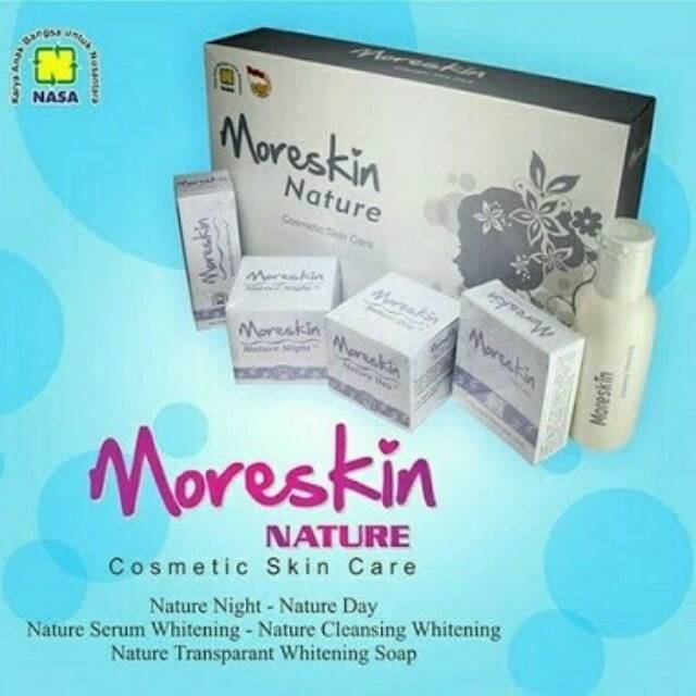 [Original] Moreskin Nature Nasa / Paket Perawatan Wajah / Krim Wajah / Kosmetik / Agen Nasa Jakarta