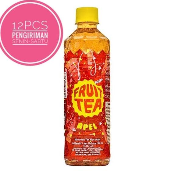 

[ COD ] Fruit tea apel 500ml. TERLENGKAP Kode 909