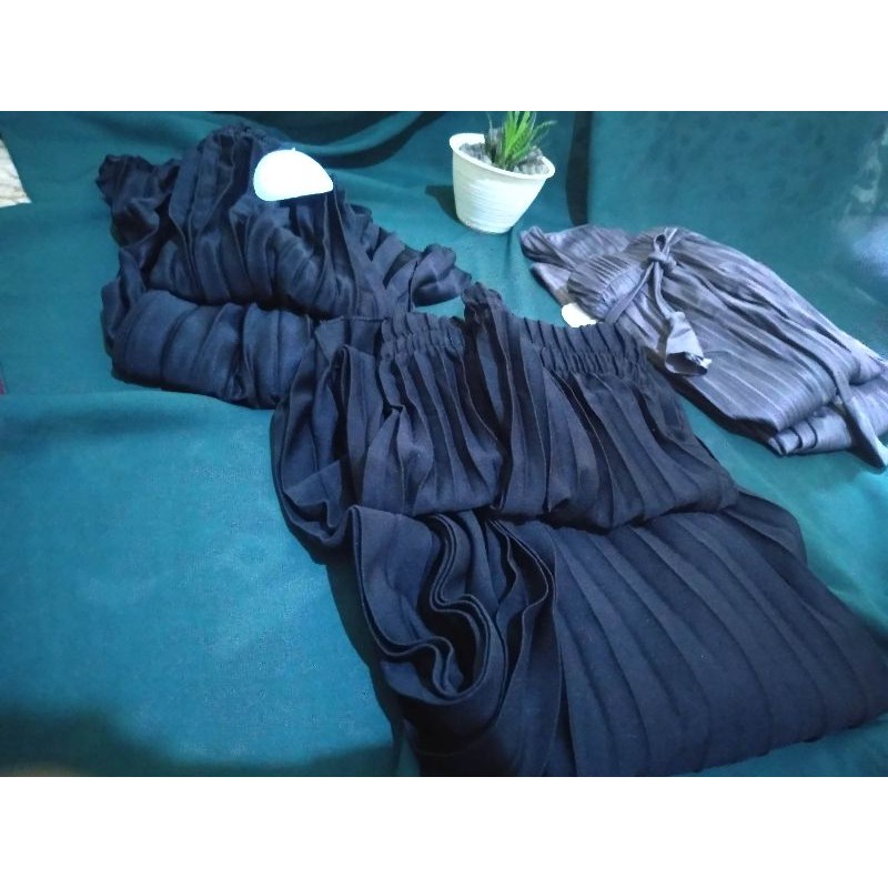 rok plisket dan kulot plisket premium