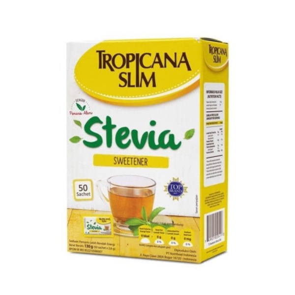 

Dijual TS. SWEETENER STEVIA SACHET 50'S Murah