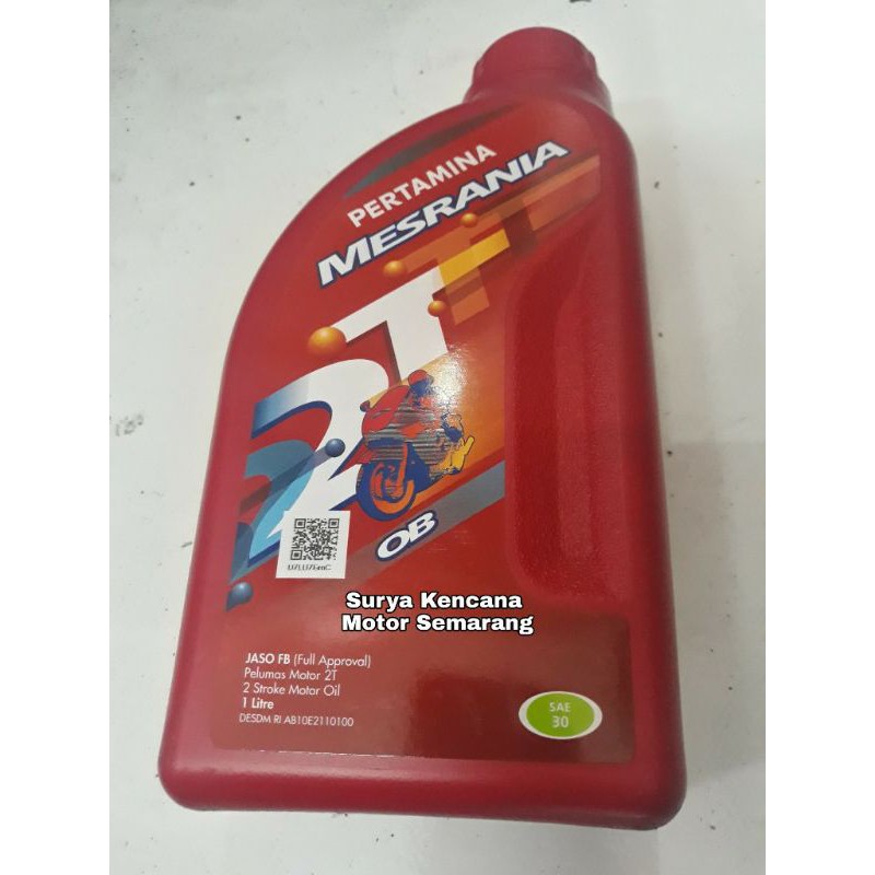 Oli samping campur bensin Mesran Mesrania 2Tak OB Vespa Super Sprint Bajaj Bagol VBB PX Excel Sparta
