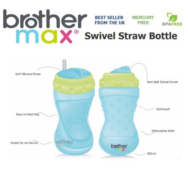 Brother Max Swivel Straw Bottle - Training Bottle