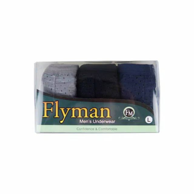 Flyman Underwear Celana Dalam Pria 3 Pcs Maximum Cooling FM 3245 good