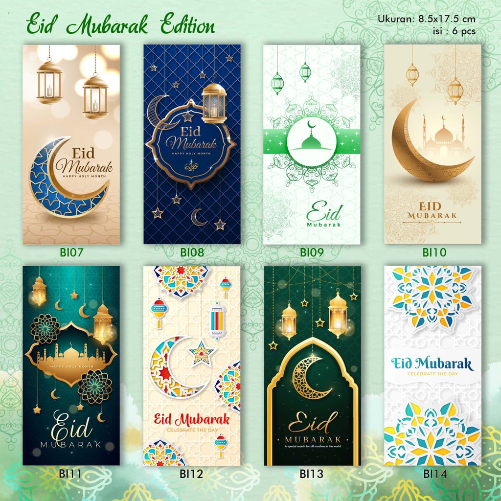 

AMPLOP ANGPAO THR LEBARAN MODEL PANJANG EID MUBARAK