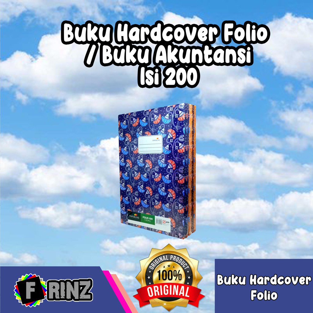 

ATK ~ Buku Hardcover Folio isi 200 / Hard cover F4 / Buku Akuntansi / Buku Besar Kover Keras