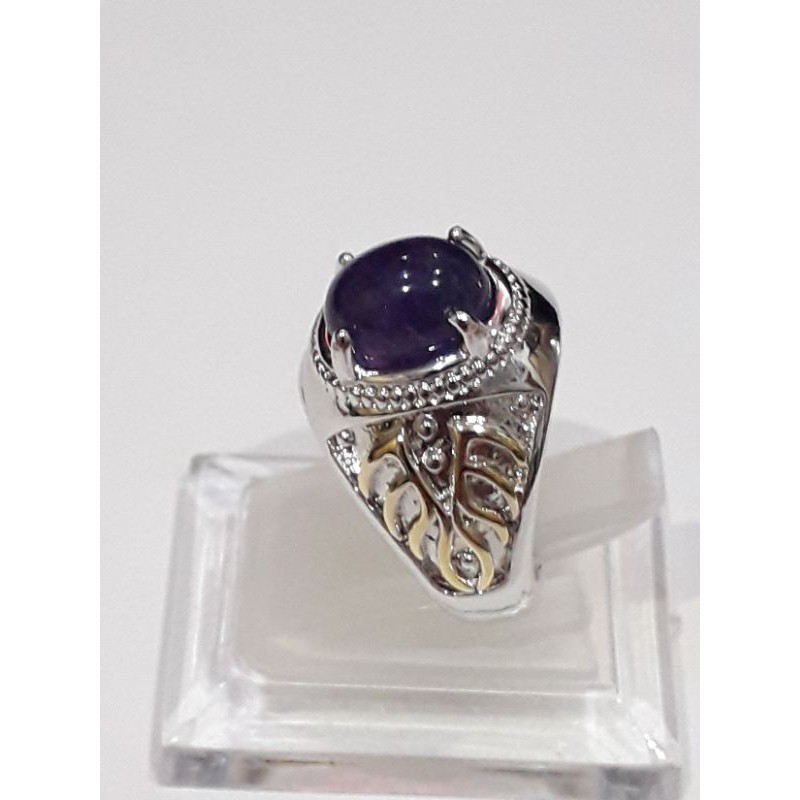 Cincin Batu Akik Kecubung Pria/Wanita