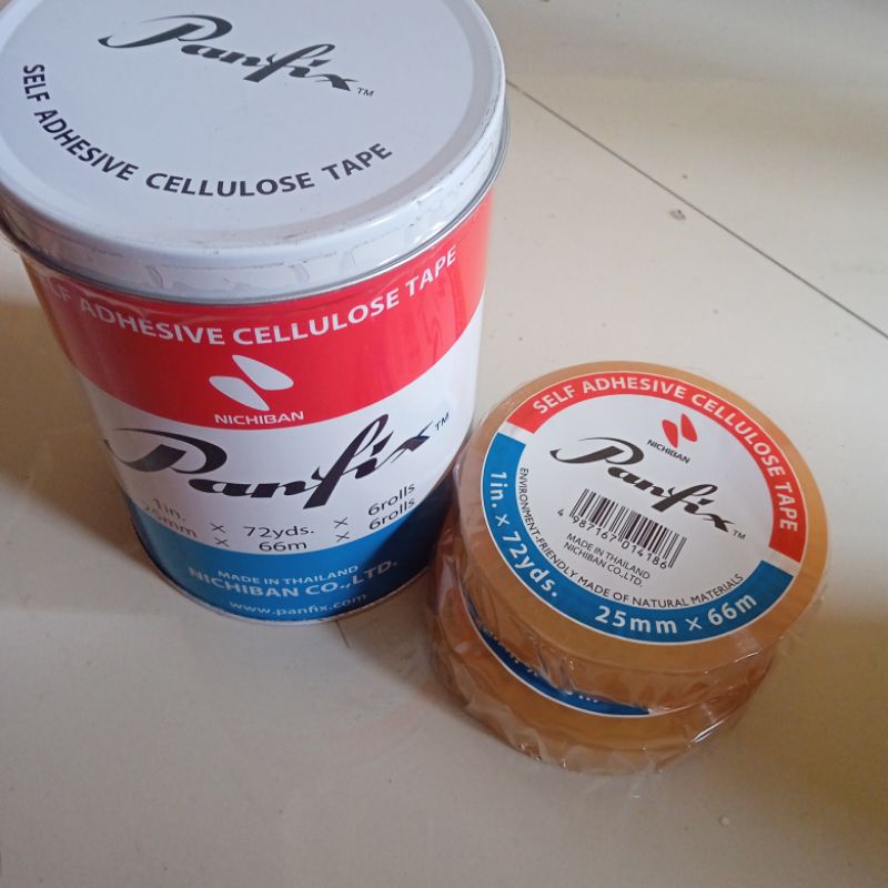 

Isolasi Panfix Celulose Tape 1 inch x 72 yard Harga Per Roll