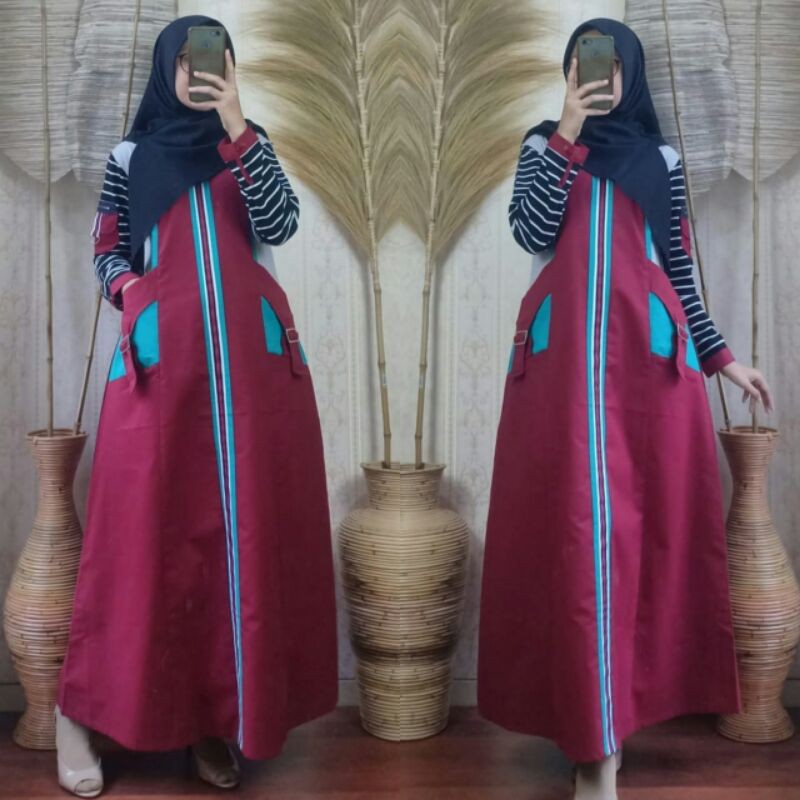 gamis casual anata dress busui branded original salt executive