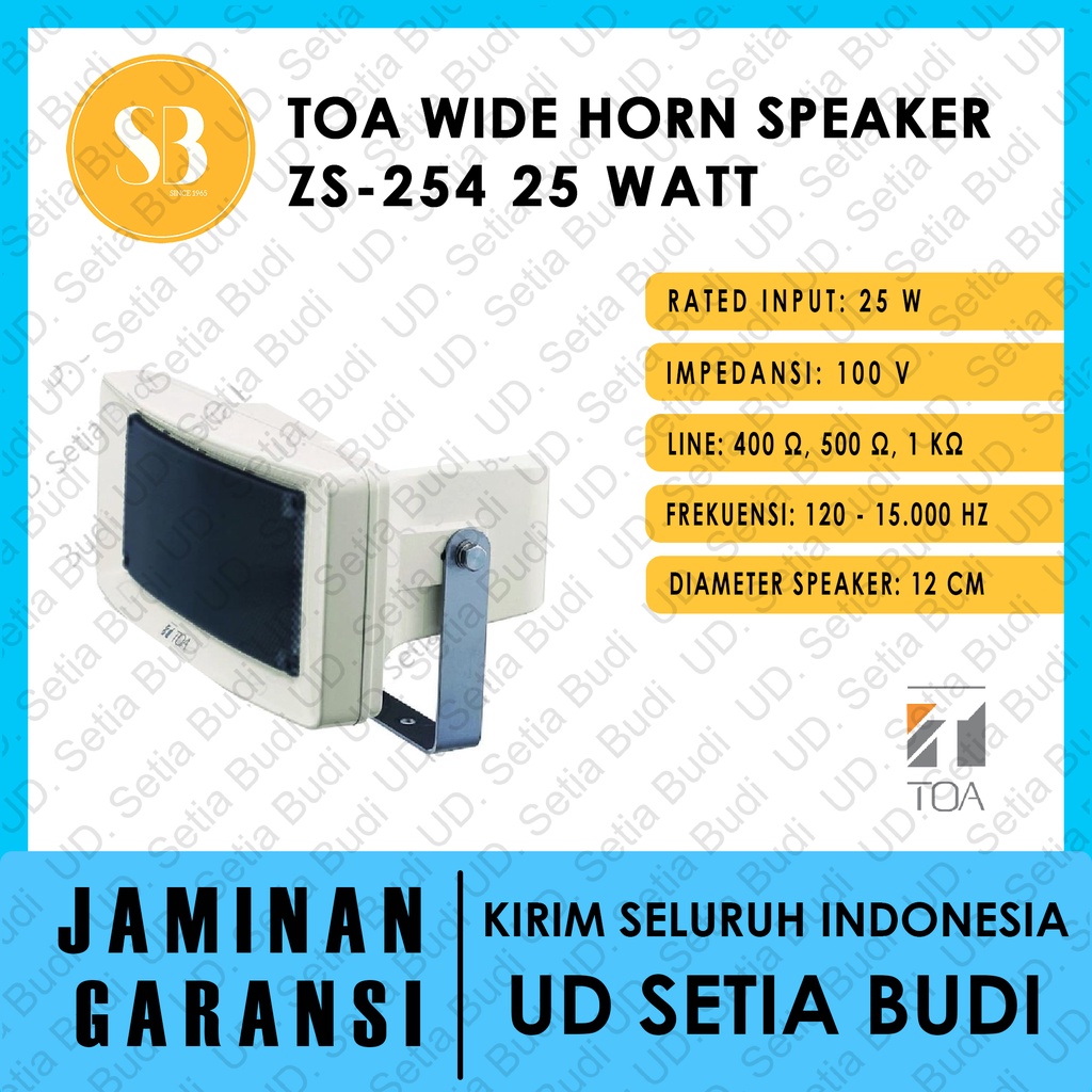 TOA ZS-254 Wide Horn Speaker Asli dan Bergaransi