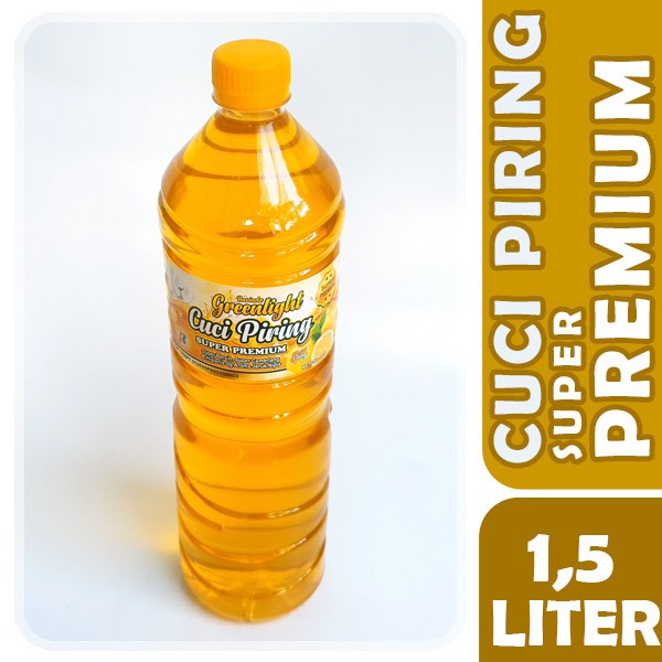 Sabun Cuci Piring GREENLIGHT 1500ml SUPER PREMIUM kental aroma JERUKNIPIS 1,5Liter