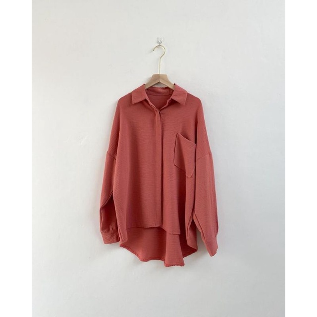 Riley shirt /kemeja crinkle/ kemeja oversize