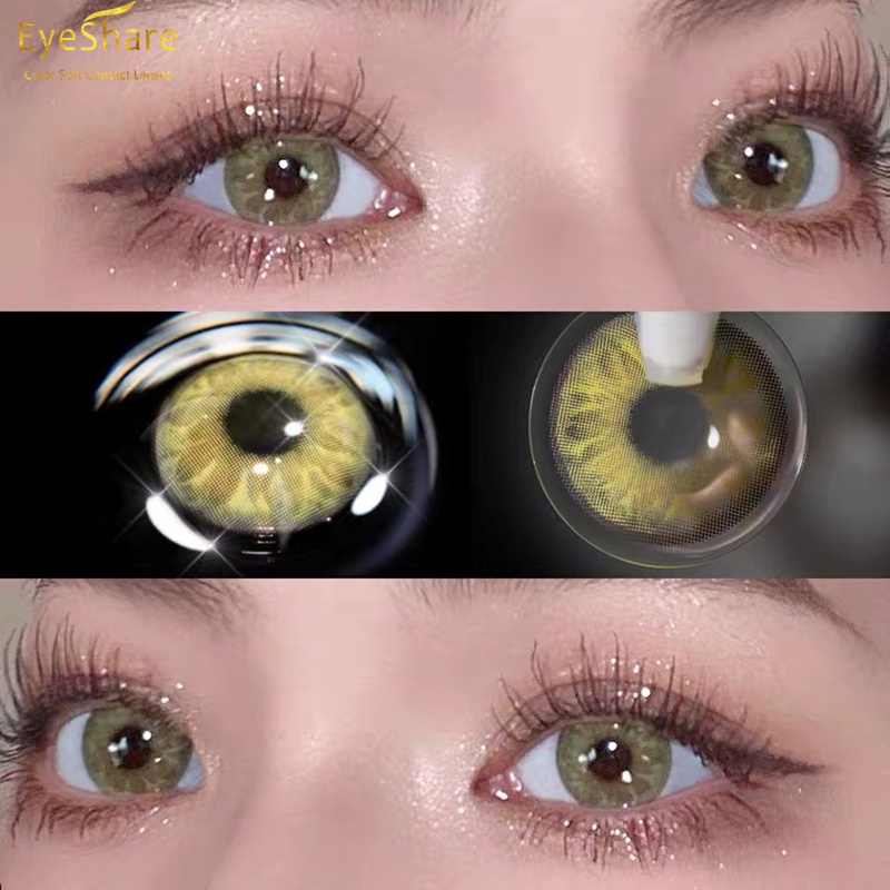 [✅COD] GEM Series Softlens Mata Normal Lensa Kontak Warna Alami Soflens Murah Grey Lensa Warna Softlens Minus 0.00 Diameter 14MM soplen murah kontak lensa mata korea