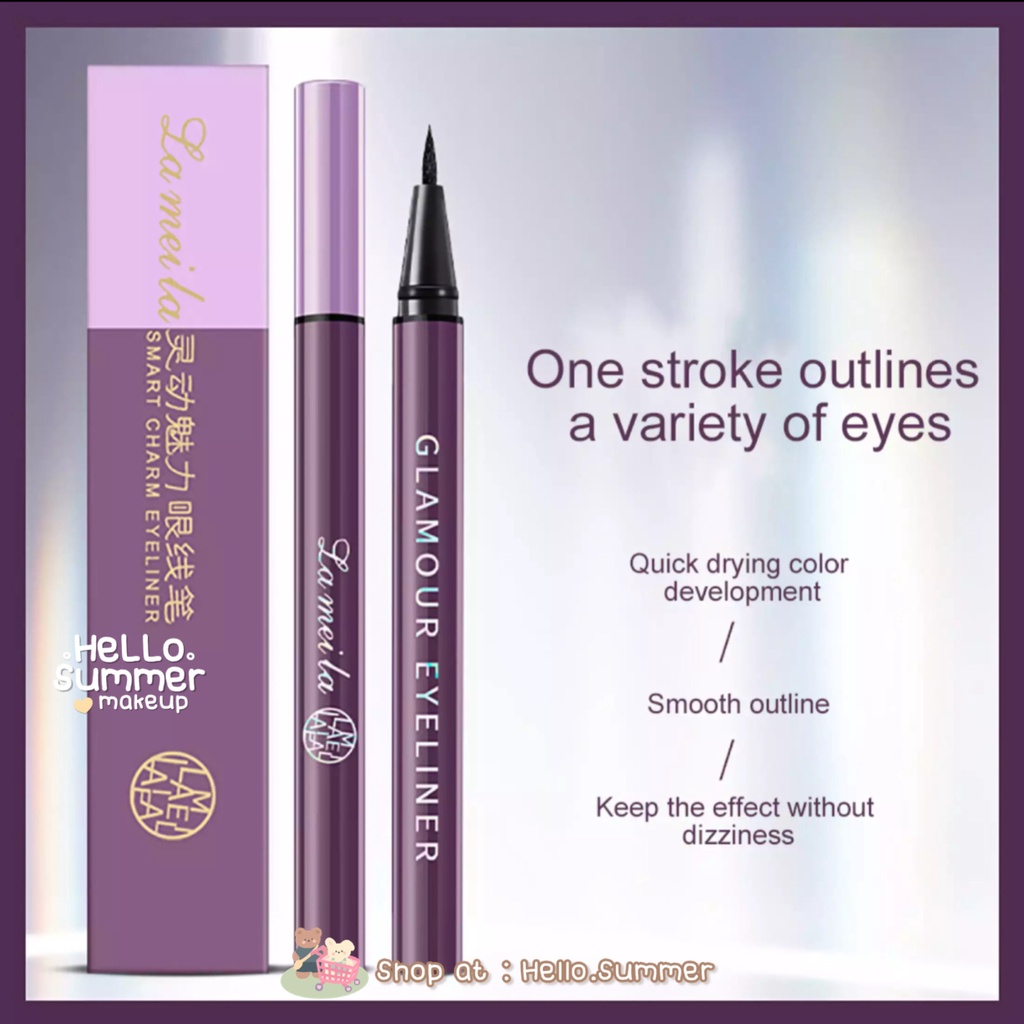 Glamour Style Eyeliner Pen Black Color Pigmented Waterproof 2ml