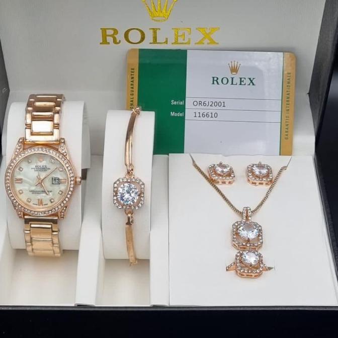 jam tangan wanita rolex 5 varian warna with box original rolex