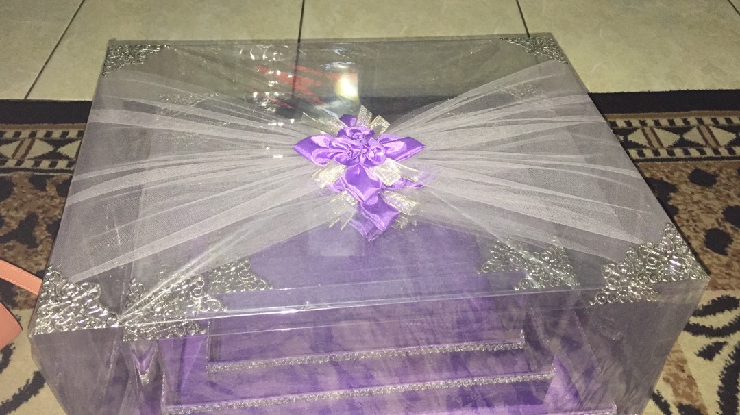 Kotak Hantaran Seserahan Mika Klambu Warna Gold
