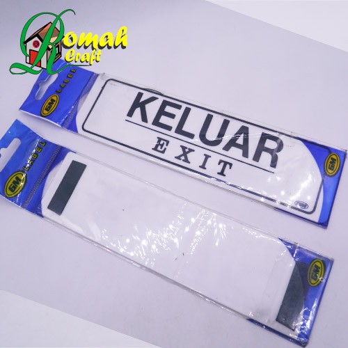 

Lable stiker Ukuran S tebal Alloy PVC Lable UK.S1 (Keluar-Masuk)