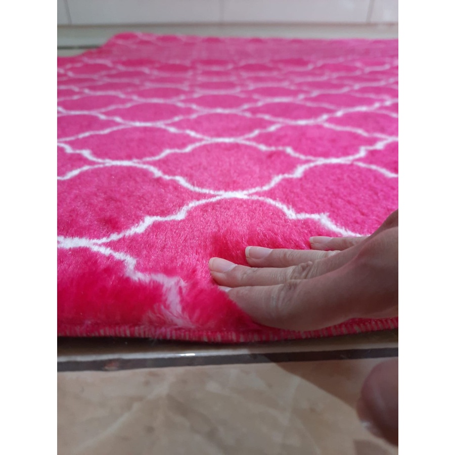 Karpet Busa FONIX Malaysia Bulu Super Lembut Anti Slip 140x165 F148-1