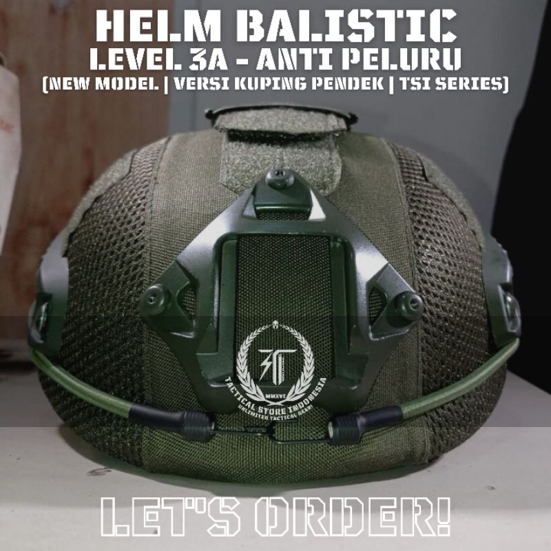 PROMO HELM BALISTIC ANTI PELURU LEVEL 3A - HELM TNI / HELM BRIMOB