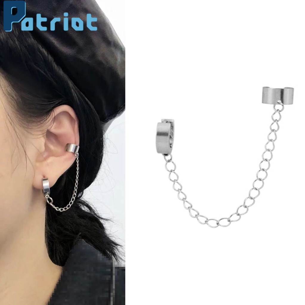 Anting Klip Tanpa Tindik Gaya Punk Elegan Untuk Wanita