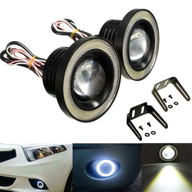 FOGLAMP ANGEL EYES FOGLAMP 89MM FOGLIGHT ANGEL EYES FOG LAMP / LAMPU FOG LAMP MOBIL / MOTOR HARGA PER SET ISI 2