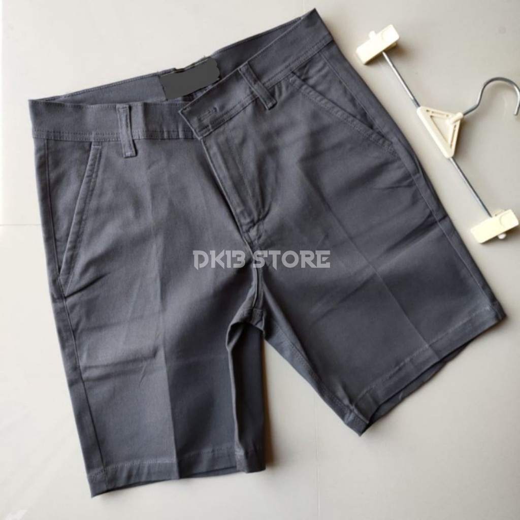 Celana Pendek Chino Warna Grey Original Gefaliano Size 28-38