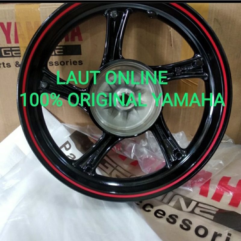 VELG/PELEK BELAKANG YAMAHA X-RIDE 115 LIS MERAH ORIGINAL YGP