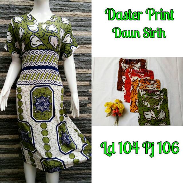 Daster Print Batik Bahan Santung/rayon by Boetik Bateeqkoe Online