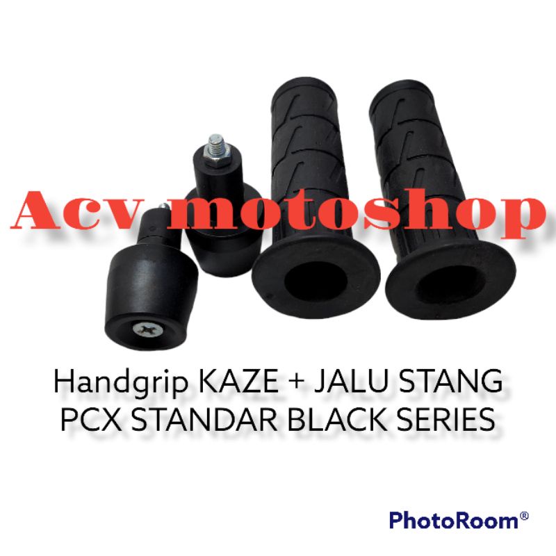 PROMO HANDGRIP KAZE GRIP KAZE HANDFAT KAZE ORIGINAL PLUS JALU STANG PCX STANDAR BLACK SERIES