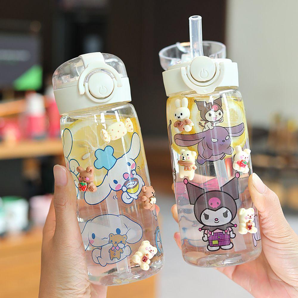 NEEDWAY Botol Air Jerami Lucu Kreatif Hadiah Perjalanan Anak Kapasitas Besar Sippy Cup Nipple Bottle