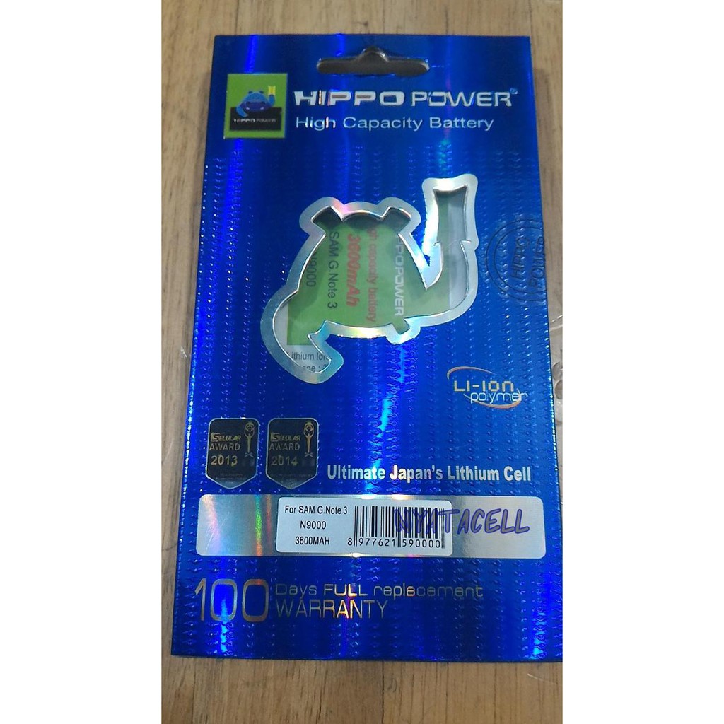 Baru Note 3 N9000 3600Mah Batre/Baterai Samsung Hippo Double Power Ready Stock
