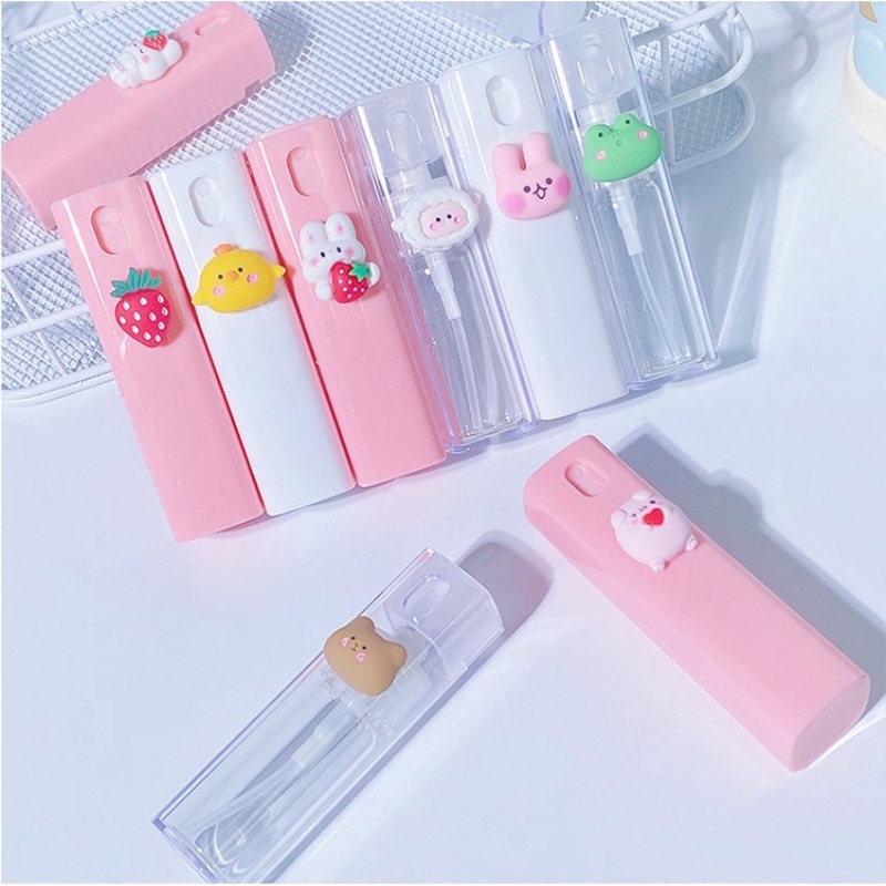 Botol Semprot Air Desinfektan Kosmetik Portabel Desain Kartun Ukuran 10ml Untuk Travel
