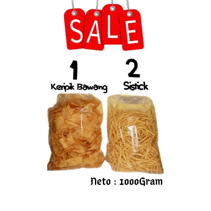 

Kripik bawang & sistik murmer