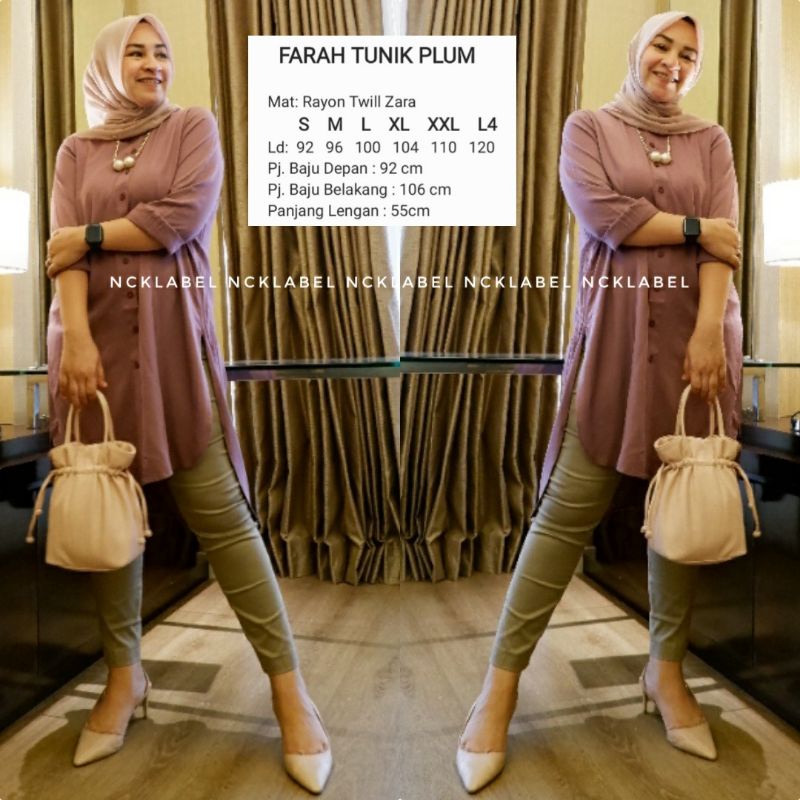 𝙎𝘼𝙇𝙀 Atasan Wanita Tunik FARAH & Mirah ORIGINAL by NCK label cantik adem nyaman