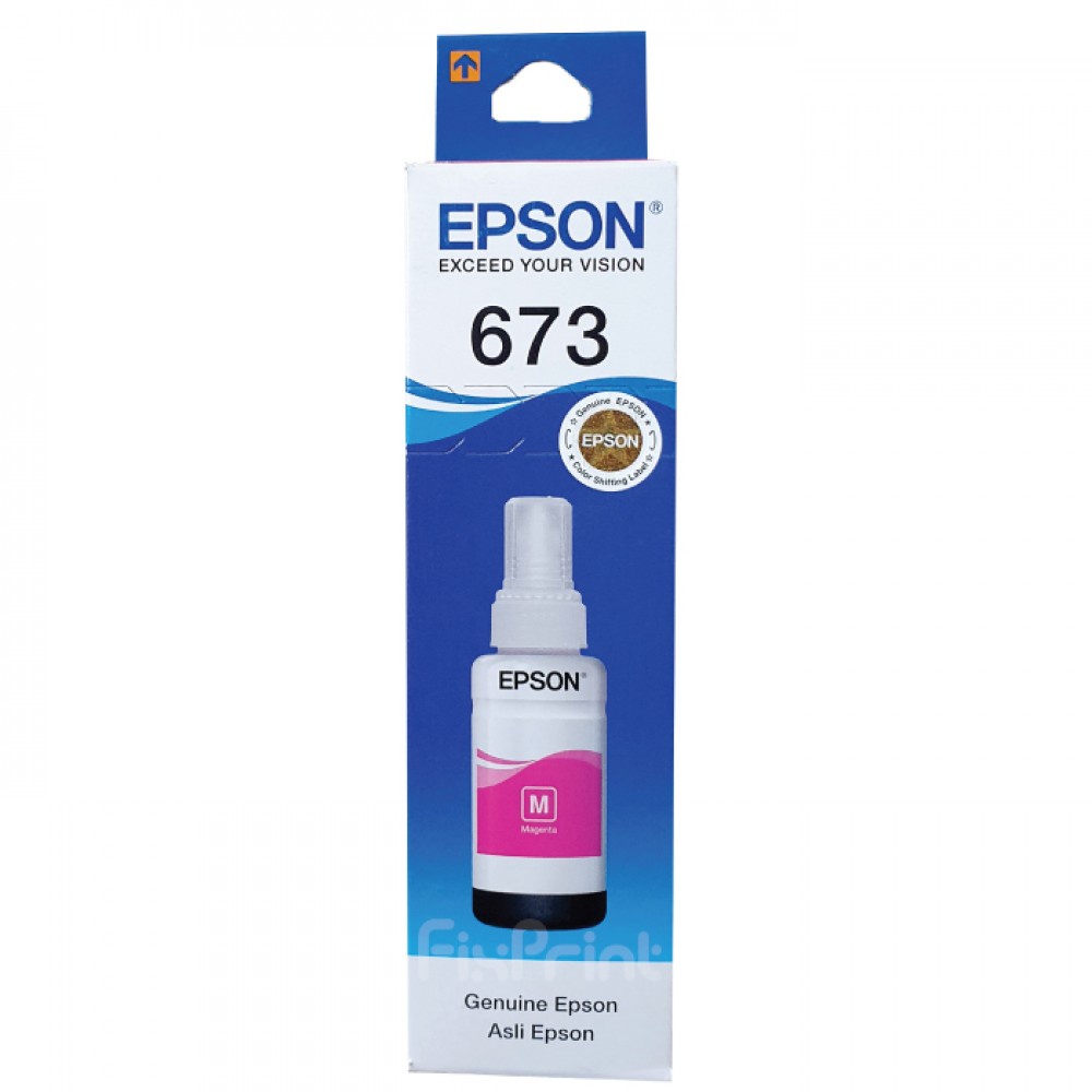 Tinta Epson 673 T673 Original Cyan Magenta Yellow Black Light Ink Printer Epson L800 L805 L850 L1800