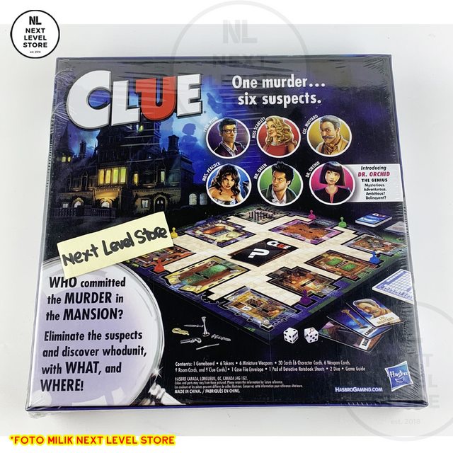 Clue Board Games : The Classic Mystery Game Card - NEW