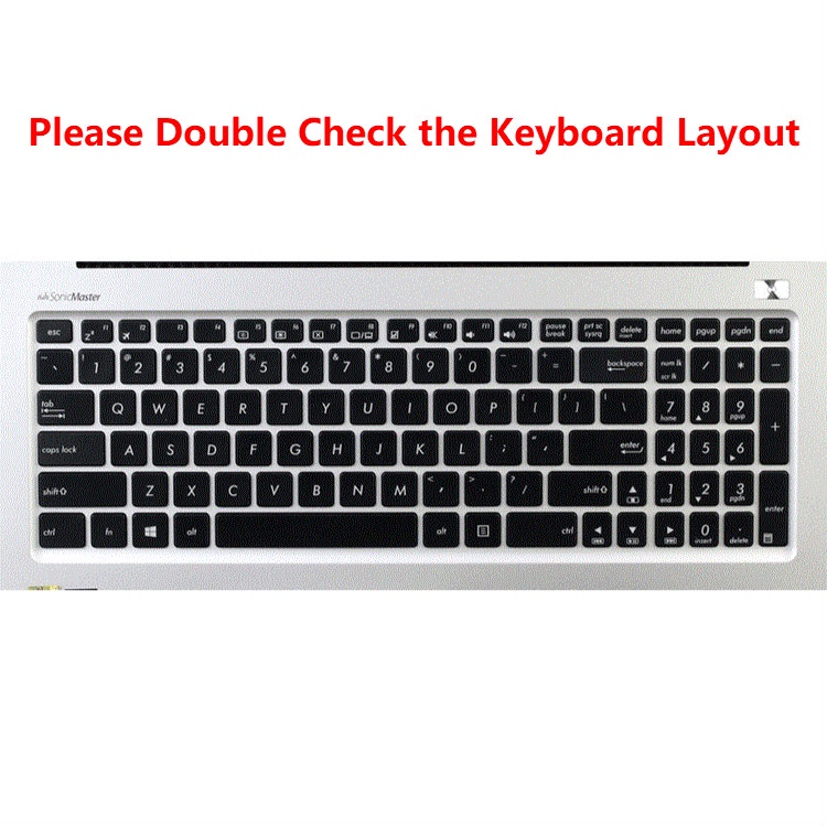 For 15.6 Inches ASUS ZX60/FX60VM Soft Ultra-thin Silicone Laptop Keyboard Cover Protector