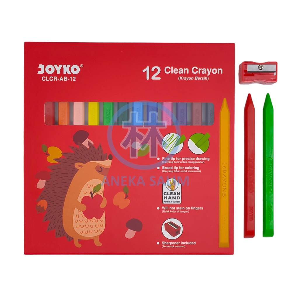 

Anekasalim - Clear Crayon / Krayon Joyko 12W CLCR-AB-12