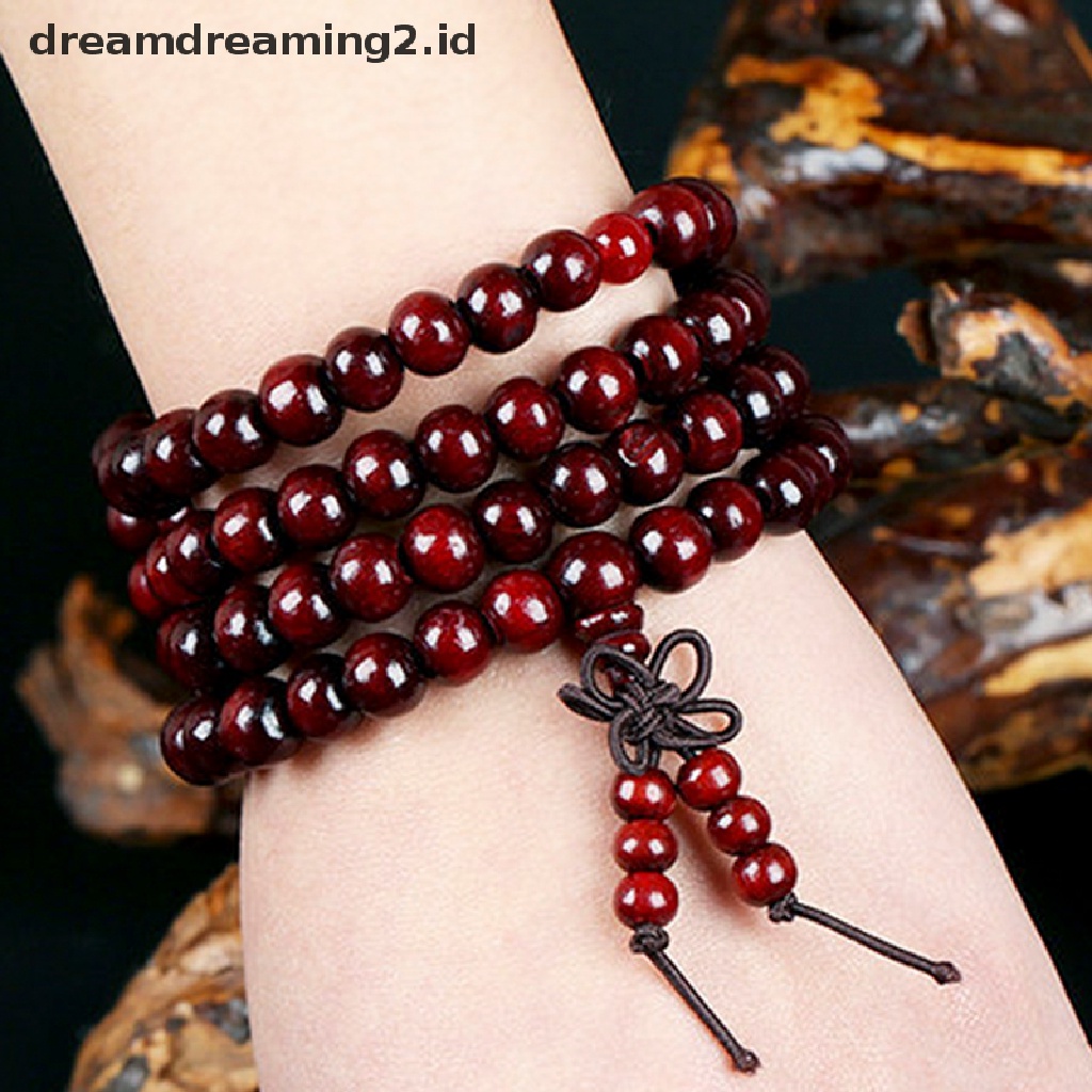 (LIKE) Kalung / Gelang Doa Buddha Tibet Dengan 108 Manik-Manik