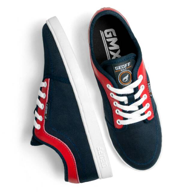 Sepatu Kets/ Sneakers Avalon Navy Red GEOFF MAX Original