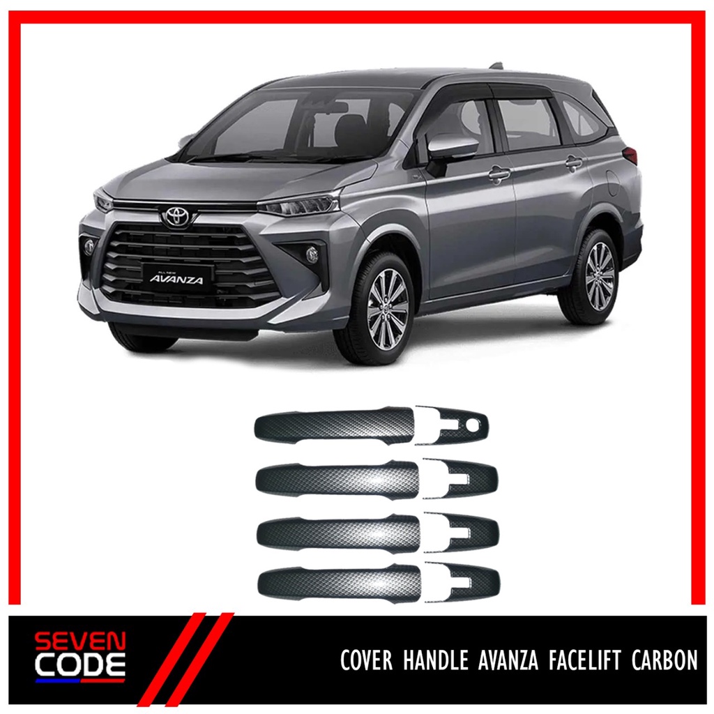 COVER HANDLE AVANZA XENIA 2022 CARBON DOOR HANDLE AVANZA XENIA 2022 CARBON